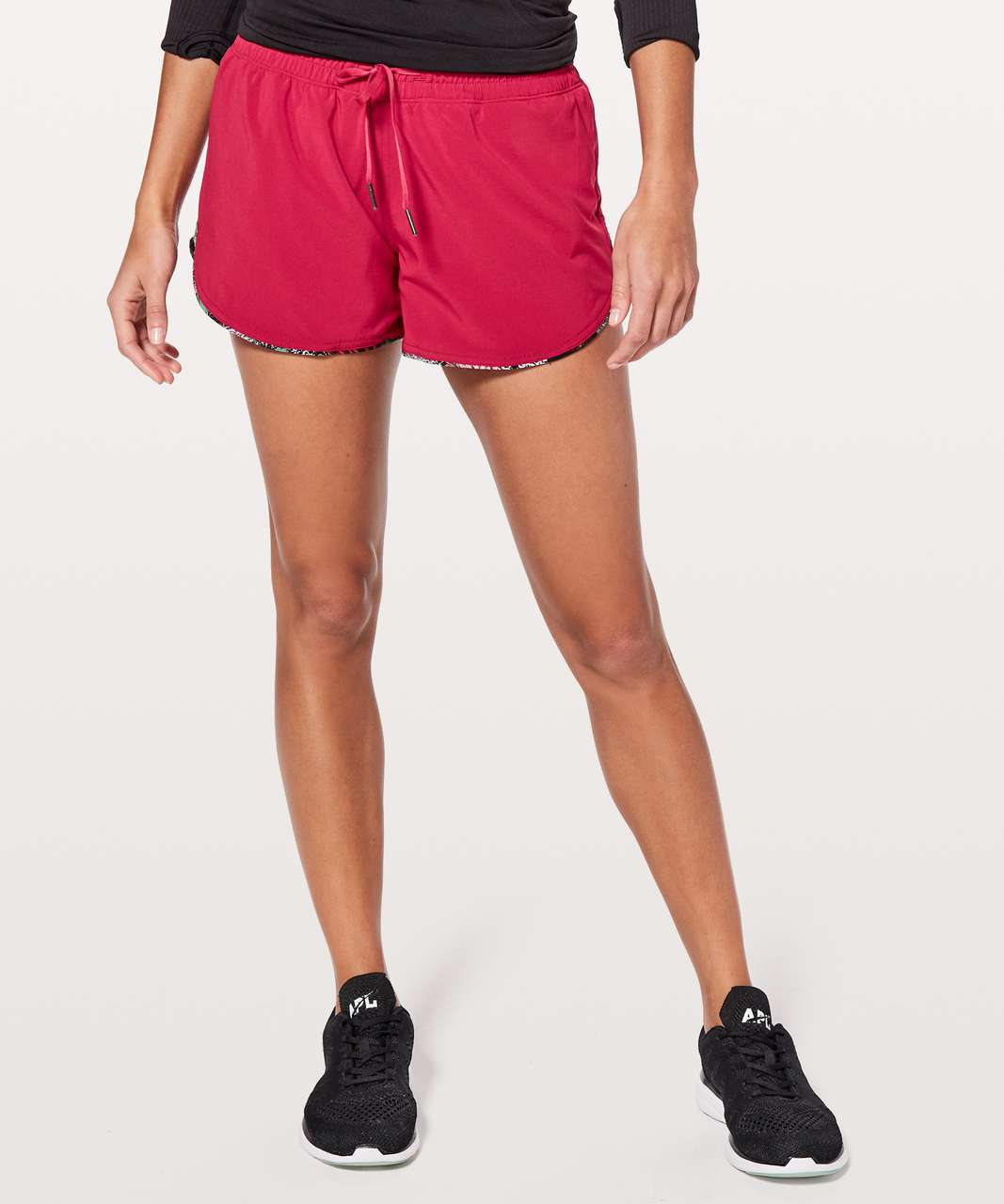 Lululemon Choose A Side Short *3" - Ruby Red / Zen Garden Multi