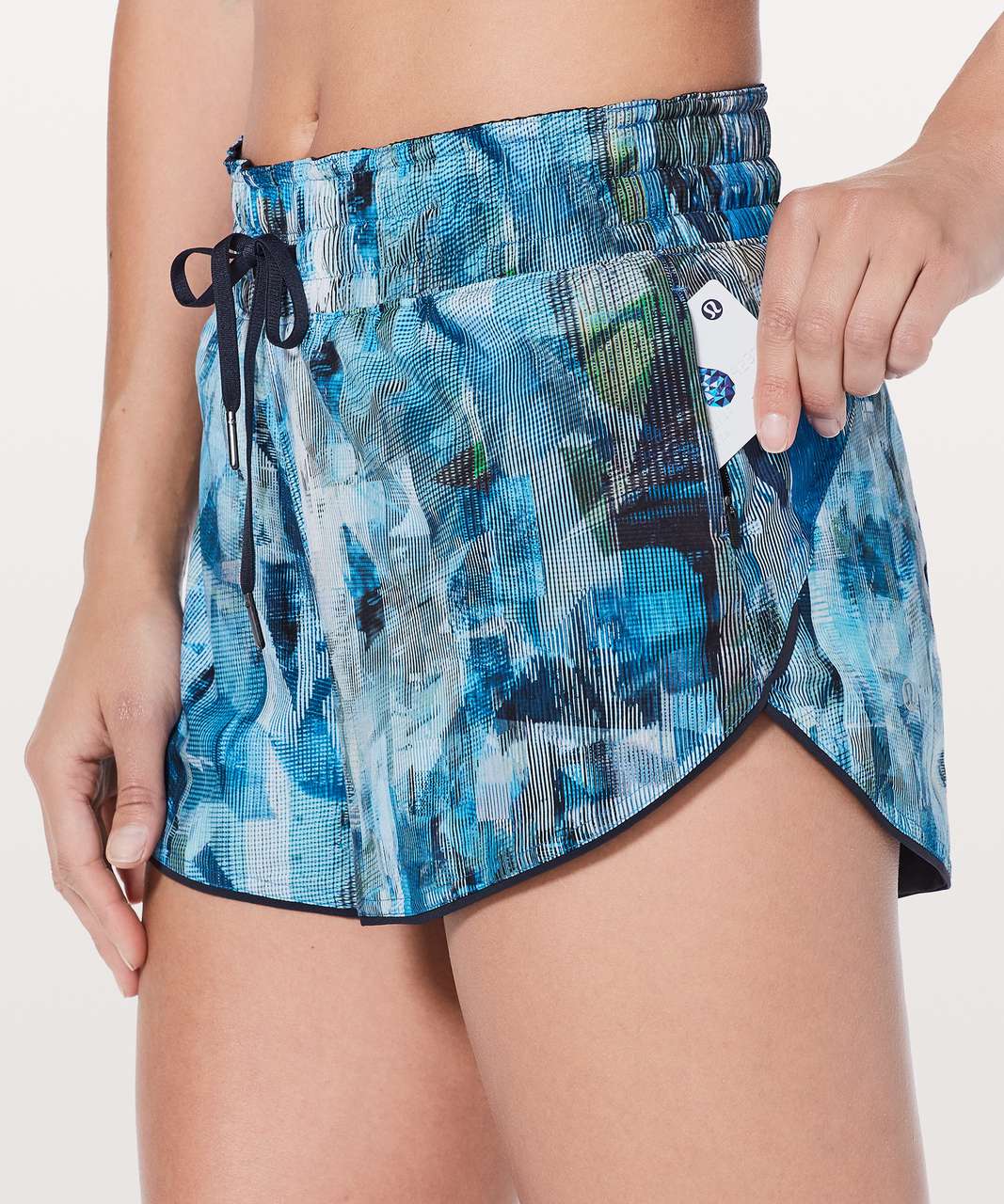 Lululemon Choose A Side Short *3" - Sun Dazed Multi Blue / Black Night