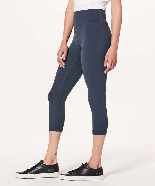 NEW LULULEMON Align 21 Crop 4 6 Diamond Dye Pitch Grey Graphite