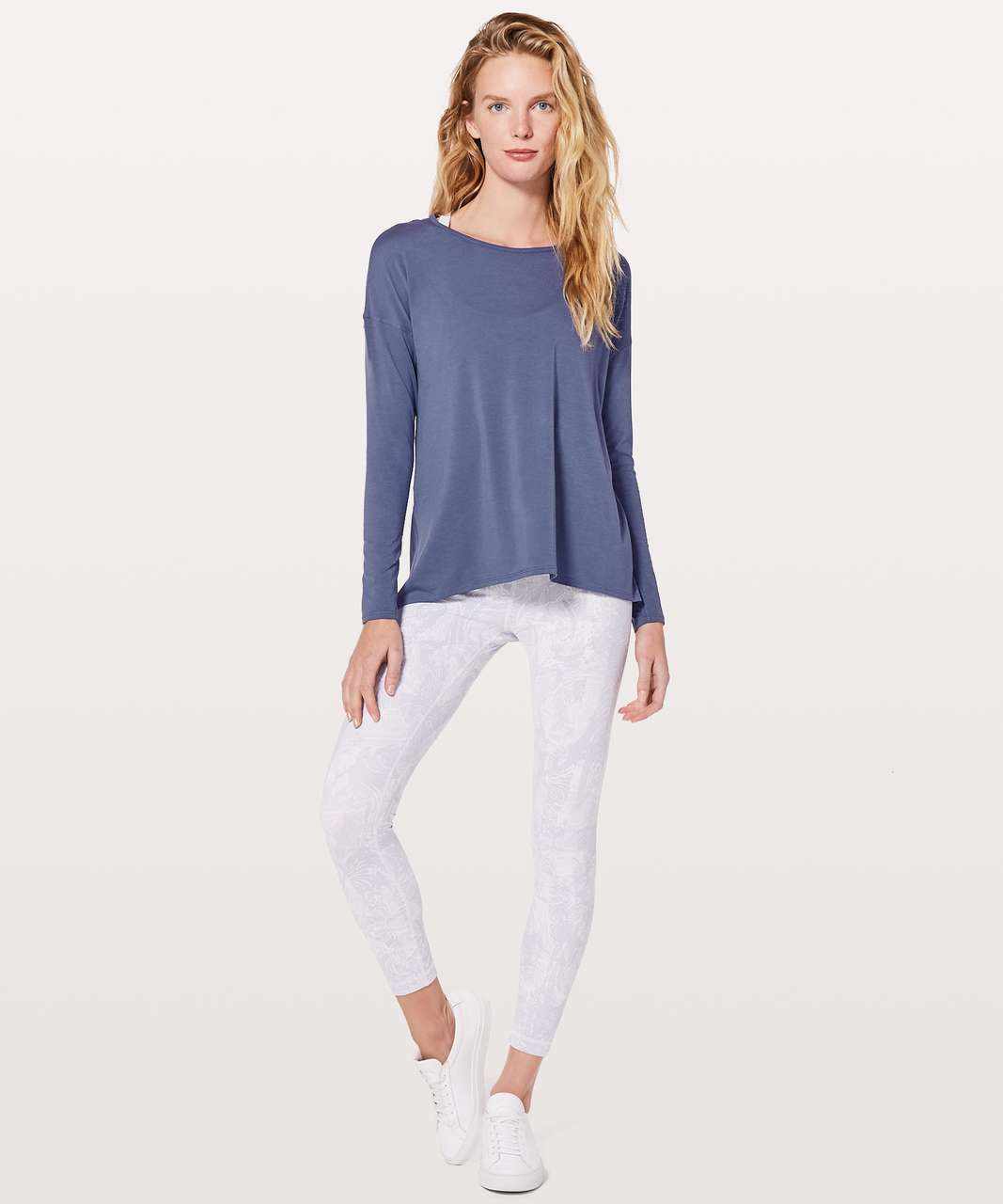 Lululemon Back Into It Long Sleeve - Moody Blues