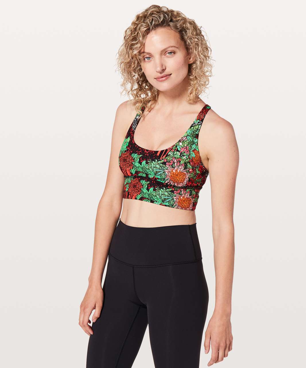 Lululemon Free To Be Moved Bra - Zen Garden Multi / Monochromic Black