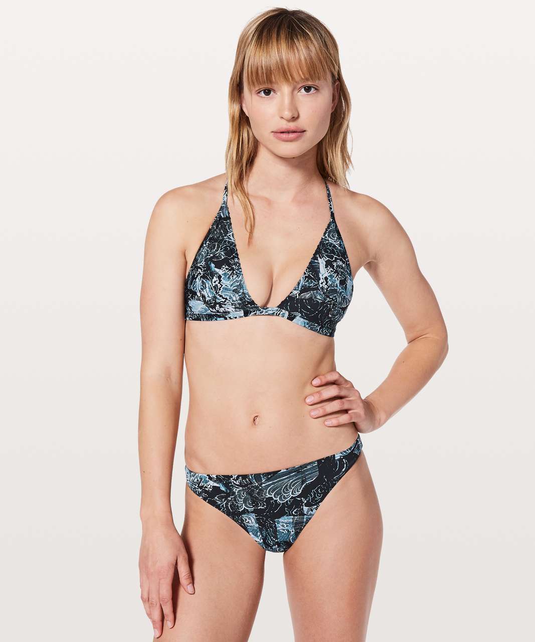 Lululemon Will The Wave Bikini Top - Eternal Wave Starlight Black