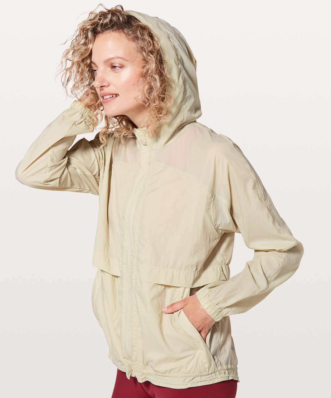 Lululemon Hood Lite Jacket - White Tan