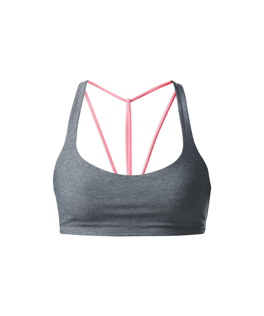 Lululemon Free To Be Bra Trinity - Heathered Slate / Grapefruit