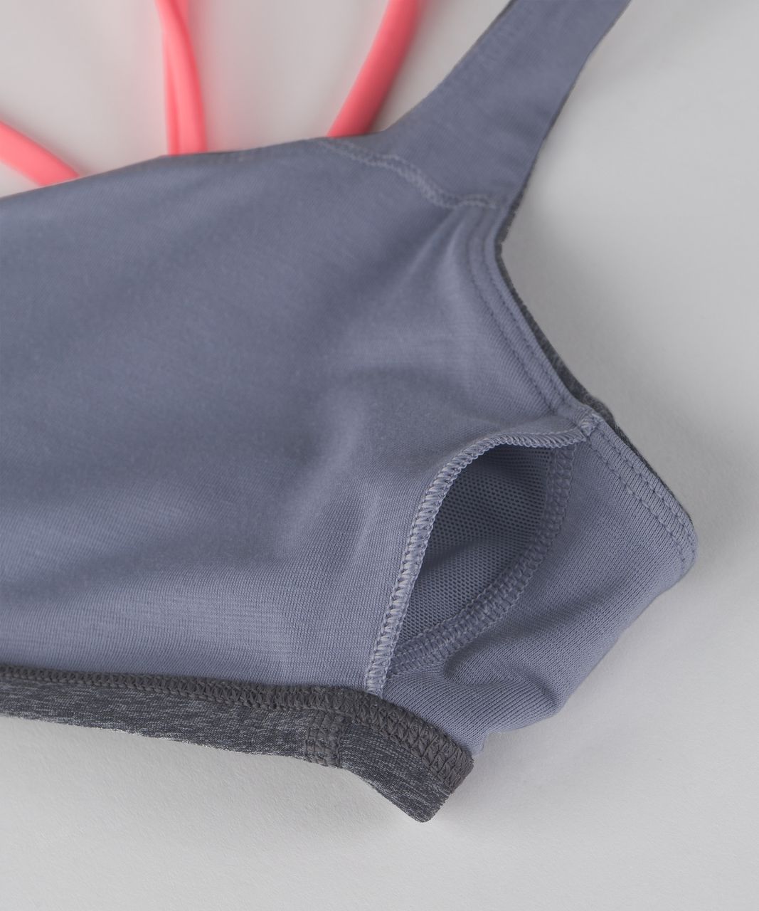 Lululemon Free To Be Bra Trinity - Heathered Slate / Grapefruit