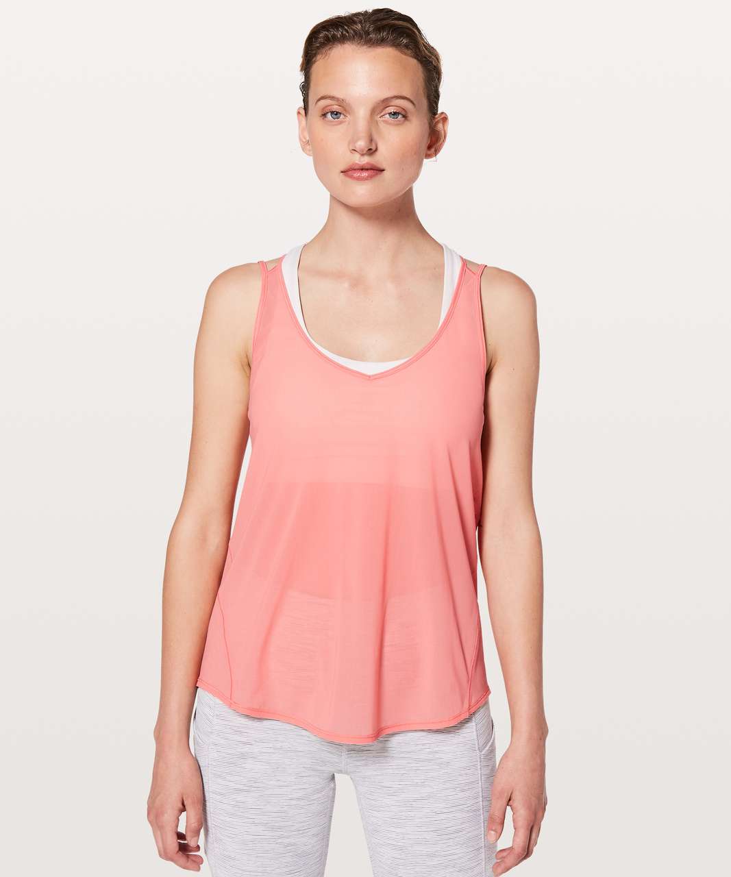 Lululemon Such A Cinch Tank - Light Coral - lulu fanatics