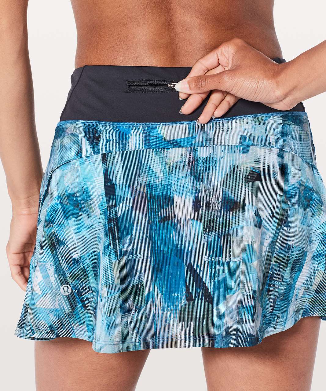 Lululemon Play Off The Pleats Skirt *13" - Sun Dazed Multi Blue / Super Dark