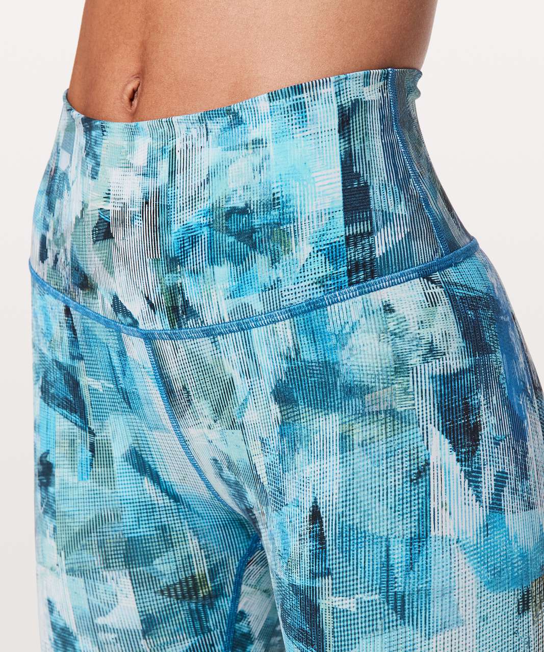 Lululemon Wunder Under Crop (Hi-Rise) 21" - Sun Dazed Multi Blue