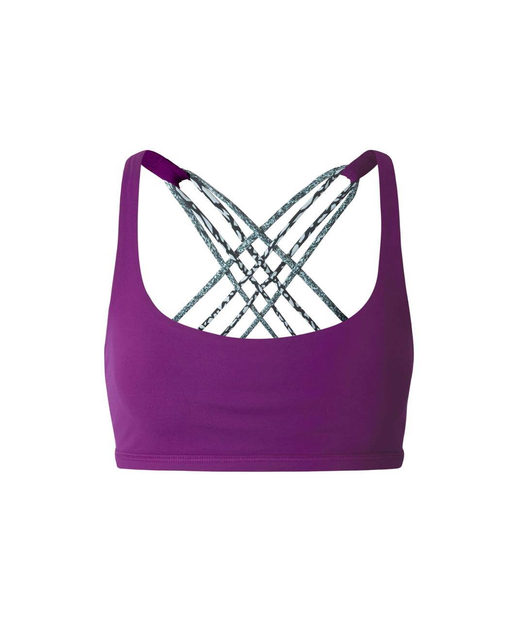 Lululemon Size 4 Free To Be Wild Sports Bra Regal Plum Alarming