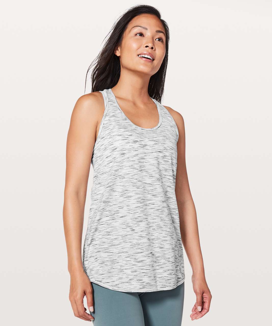 Lululemon Essential Tank - Tiger Space Dye Black White