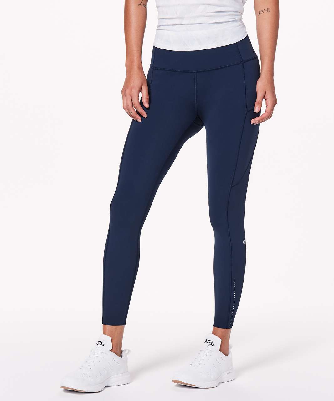 Lululemon Fast & Free 7/8 Tight II *Nulux 25 - True Navy (First Release) -  lulu fanatics