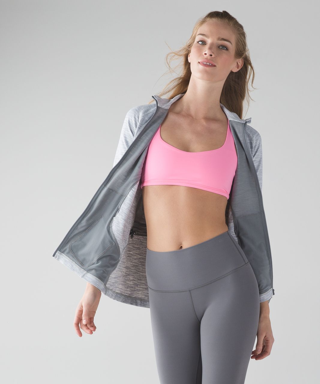 Lululemon pink/grey free to be wild bra Pink - $40 (16% Off Retail) - From  Taylor