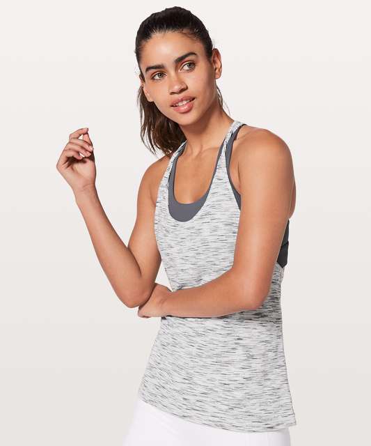 Lululemon Twist & Toil Tank - Heathered Teal Blue / Sun Dazed Multi ...