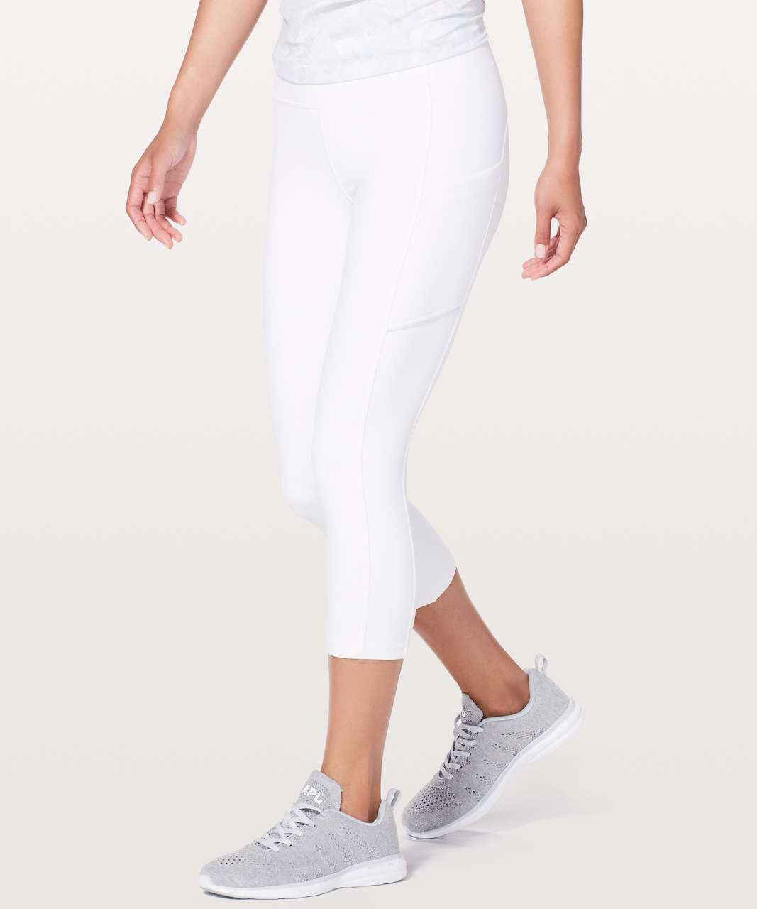 Lululemon Speed Up Crop *21 - White (First Release) - lulu fanatics