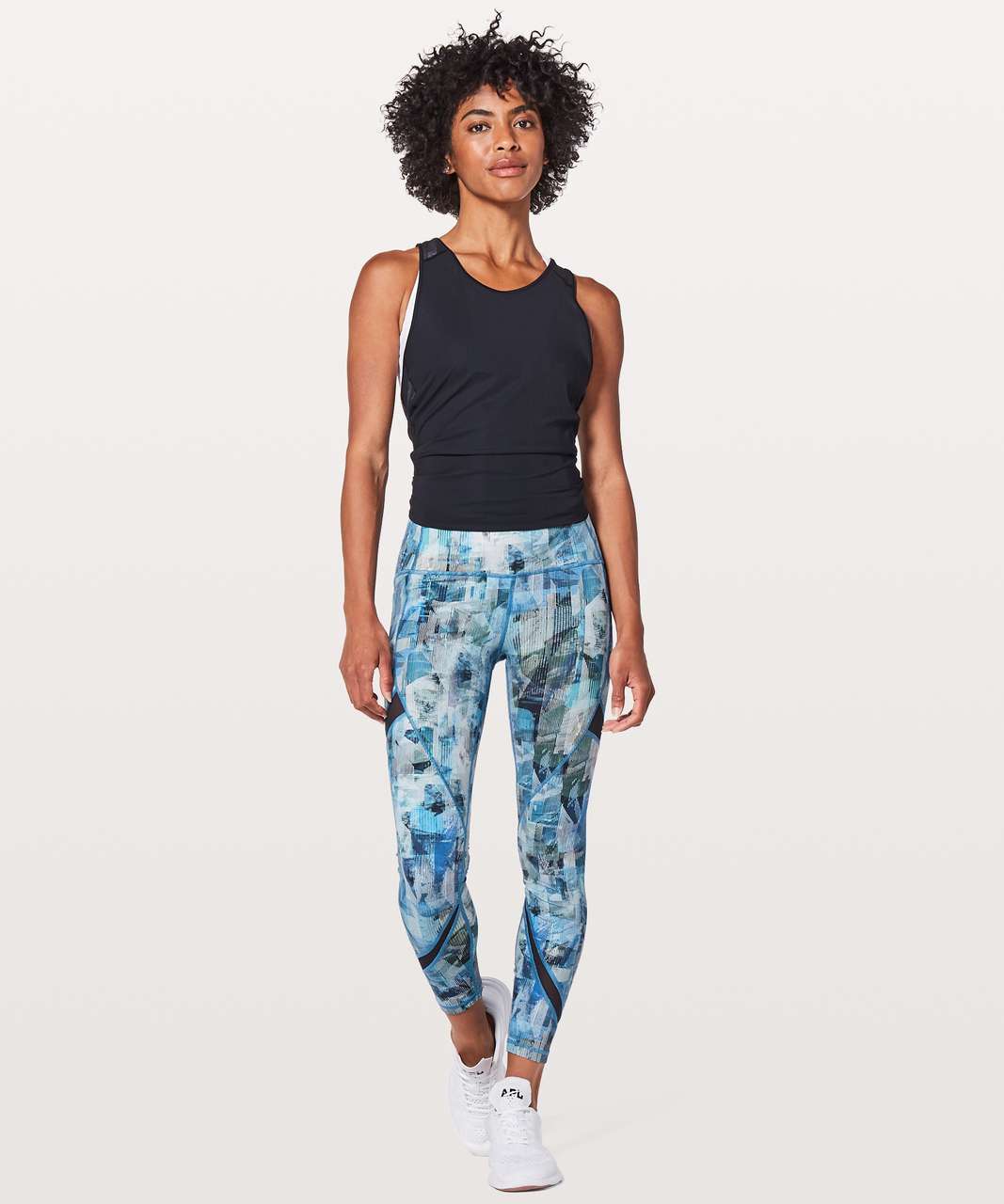 Lululemon On Pace Tight 7/8 *25" - Sun Dazed Multi Blue / Super Dark