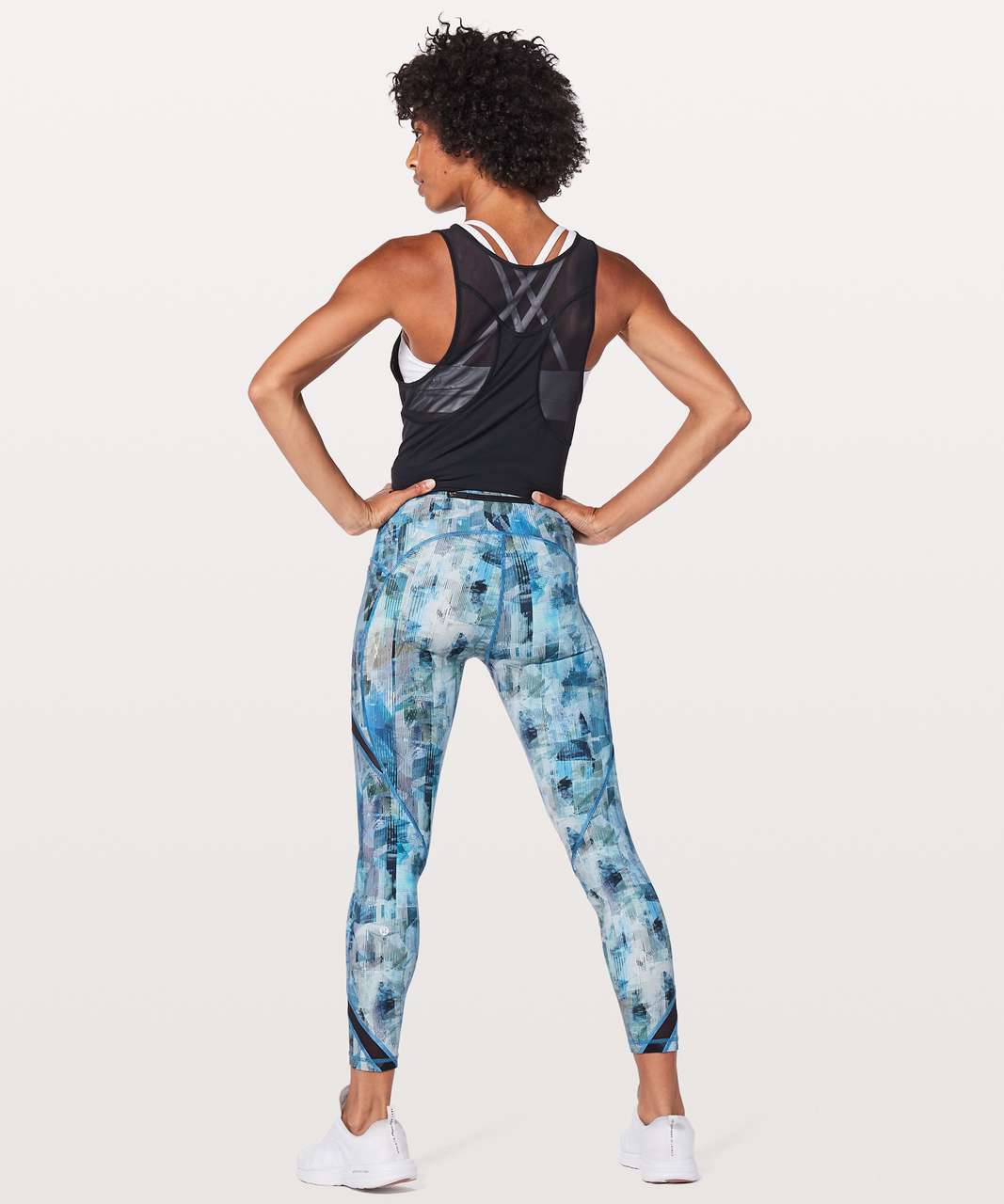 Lululemon On Pace Tight 7/8 *25" - Sun Dazed Multi Blue / Super Dark