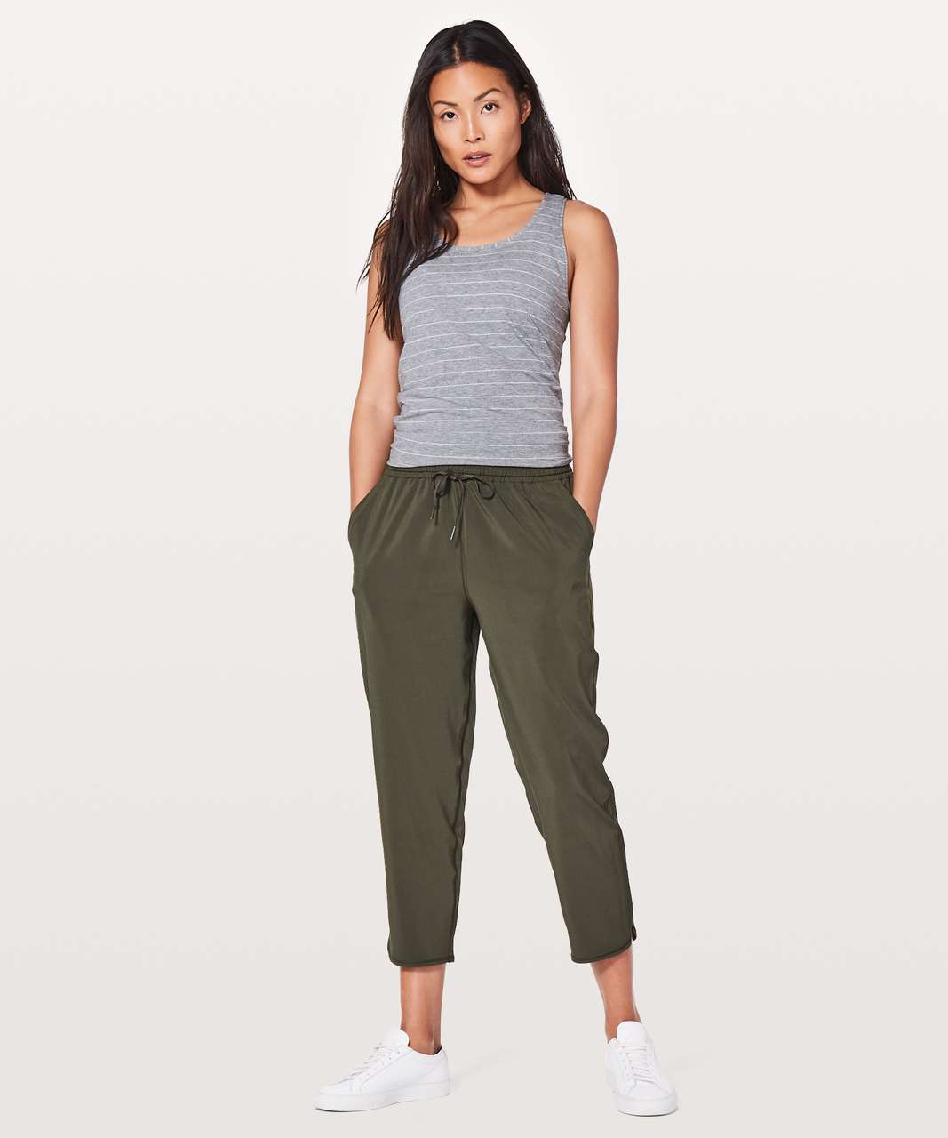 Lululemon Keep It Classic Crop *23 - Dark Olive - lulu fanatics