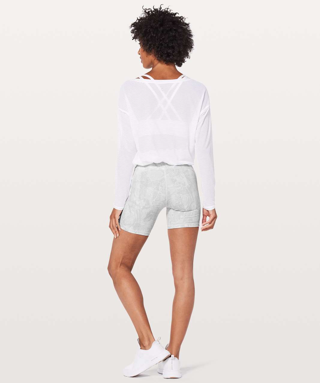 Lululemon Train Times Short *6" - Eternal Wave White / White