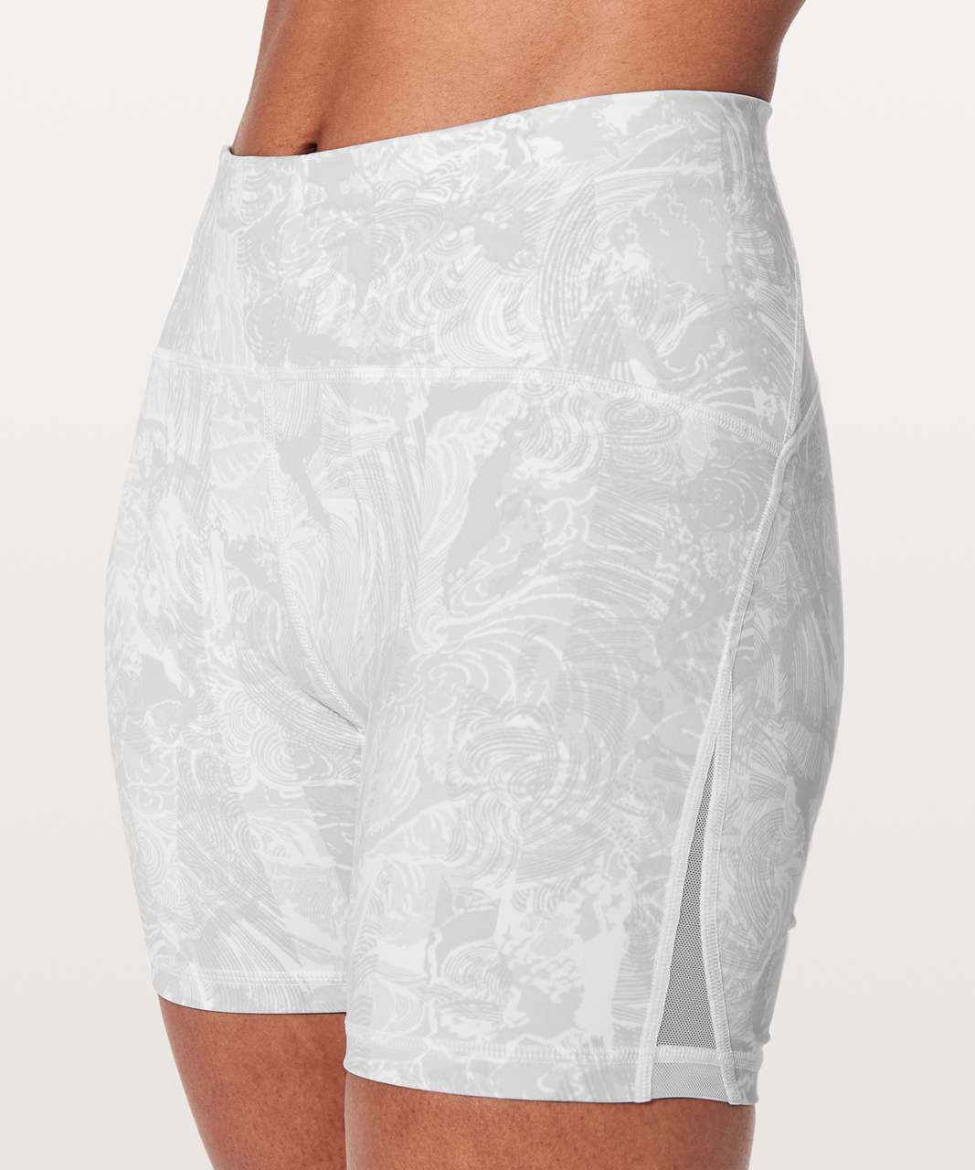 Lululemon Train Times Short *6" - Eternal Wave White / White