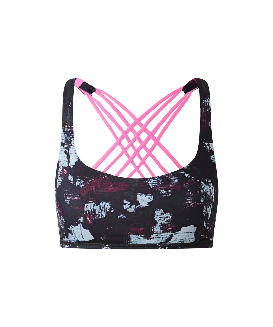 Lululemon Free To Be Bra (Wild) - Static Blossom Multi / Pink Paradise