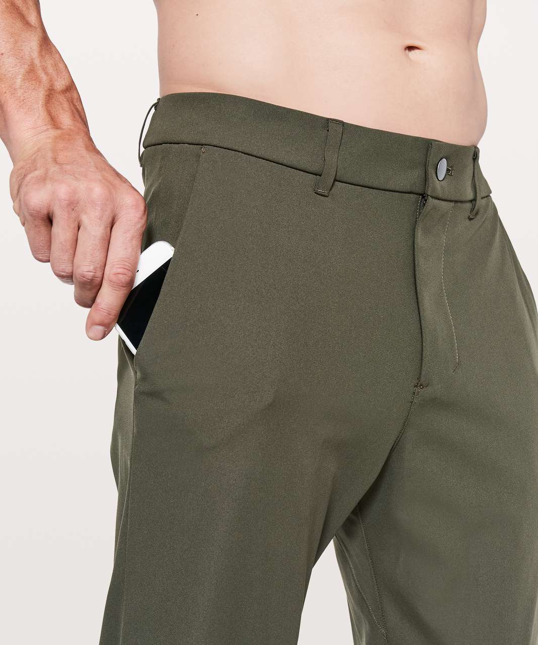 Lululemon Commission Pant Slim *Warpstreme 32" - Dark Olive (First Release)