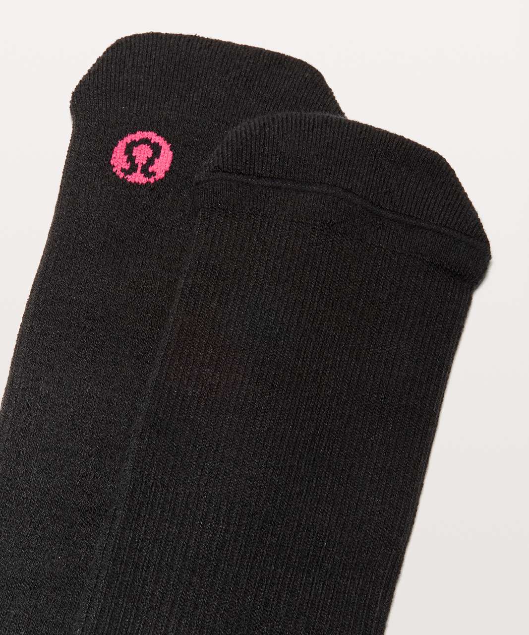 Lululemon Intent Crew Sock - Black / Violet Red