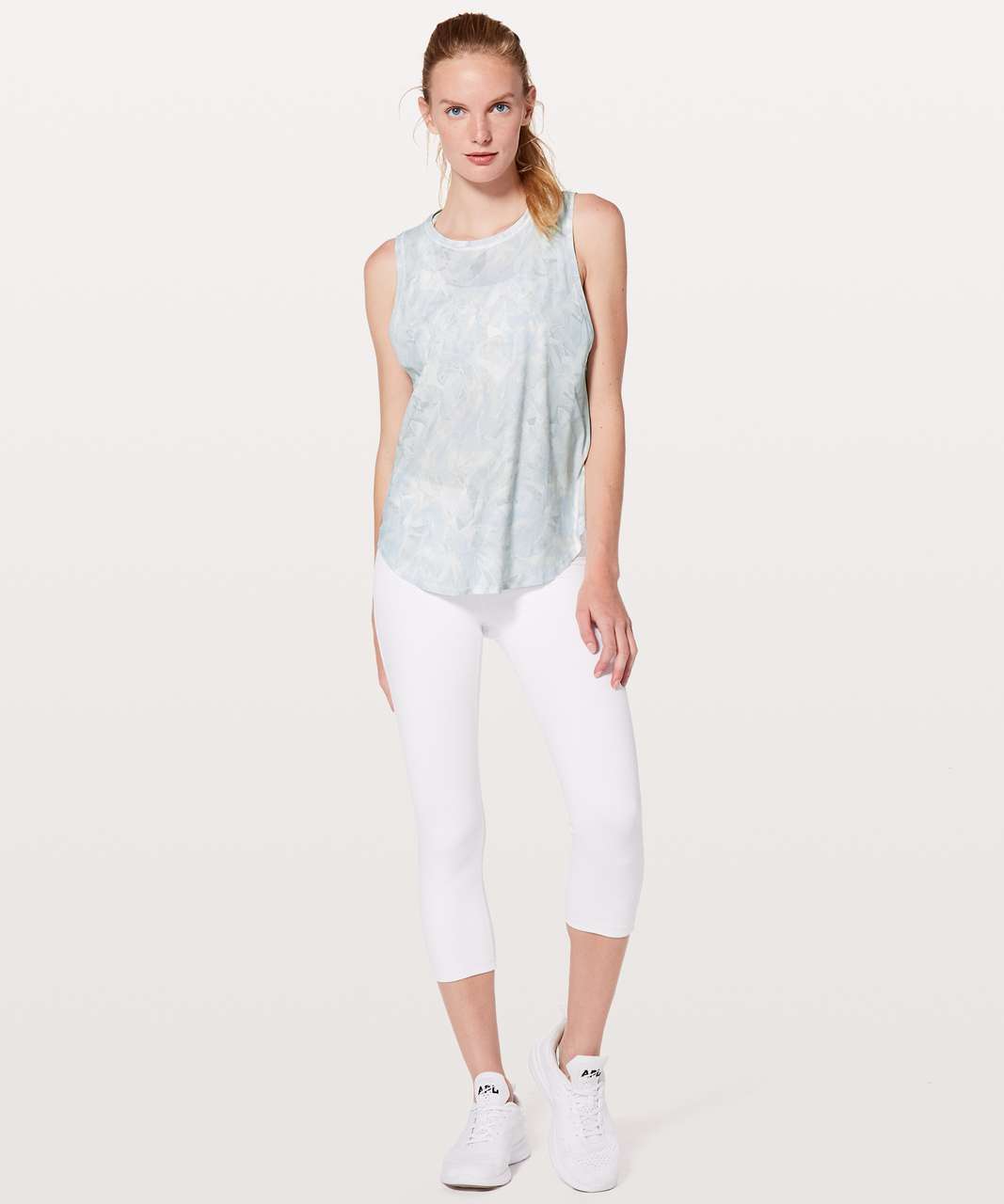 Lululemon Ace Tank - Jasmine White Multi / White