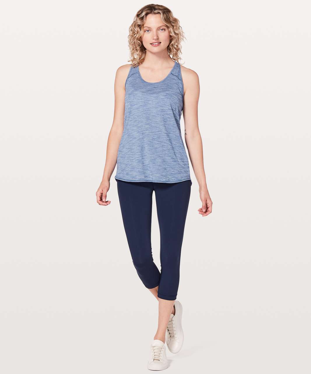 Lululemon Essential Tank - Heathered Brilliant Blue