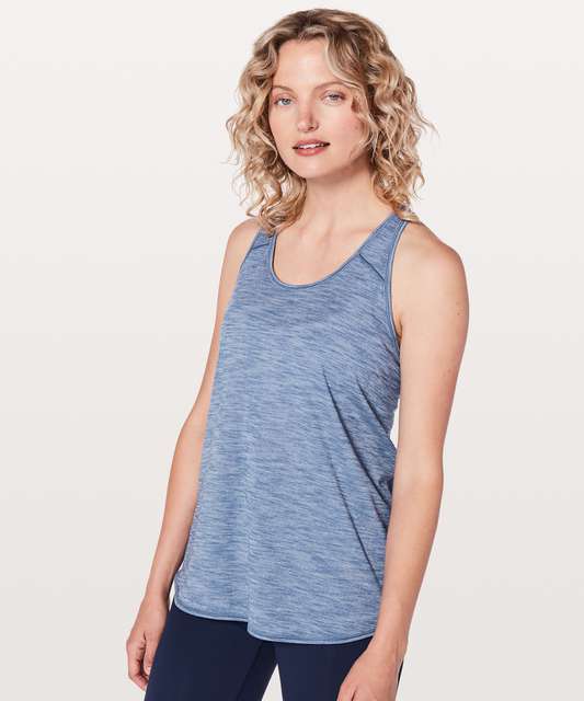 Lululemon Essential Tank *Pleated - Blue Cast - lulu fanatics