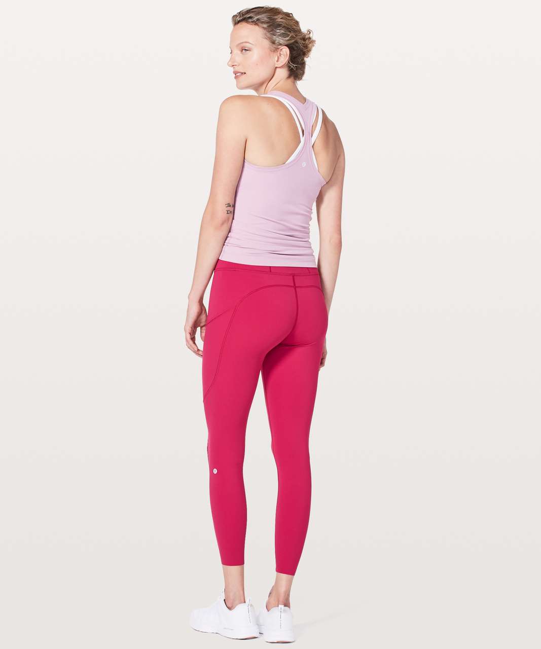 Lululemon Fast & Free 7/8 Tight II *Nulux 25" - Ruby Red