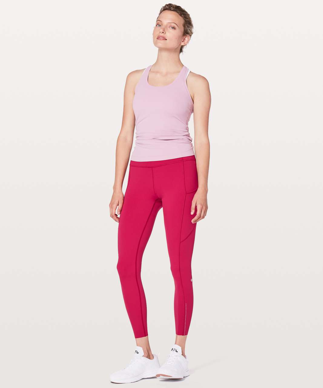 Lululemon Fast & Free 7/8 Tight II *Non-Reflective Nulux 25 - Dark Red -  lulu fanatics