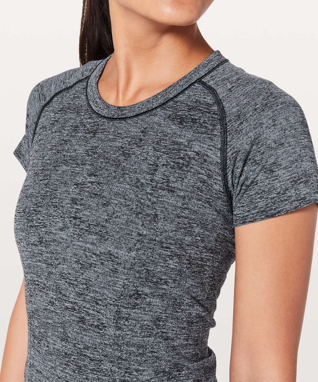 Lululemon Swiftly Tech Short Sleeve Crew - Berry Mist / Black