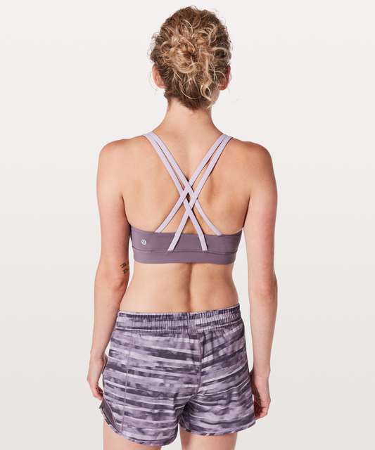 lululemon Energy Bra High Support Running 34DDD Criss Cross Back Black