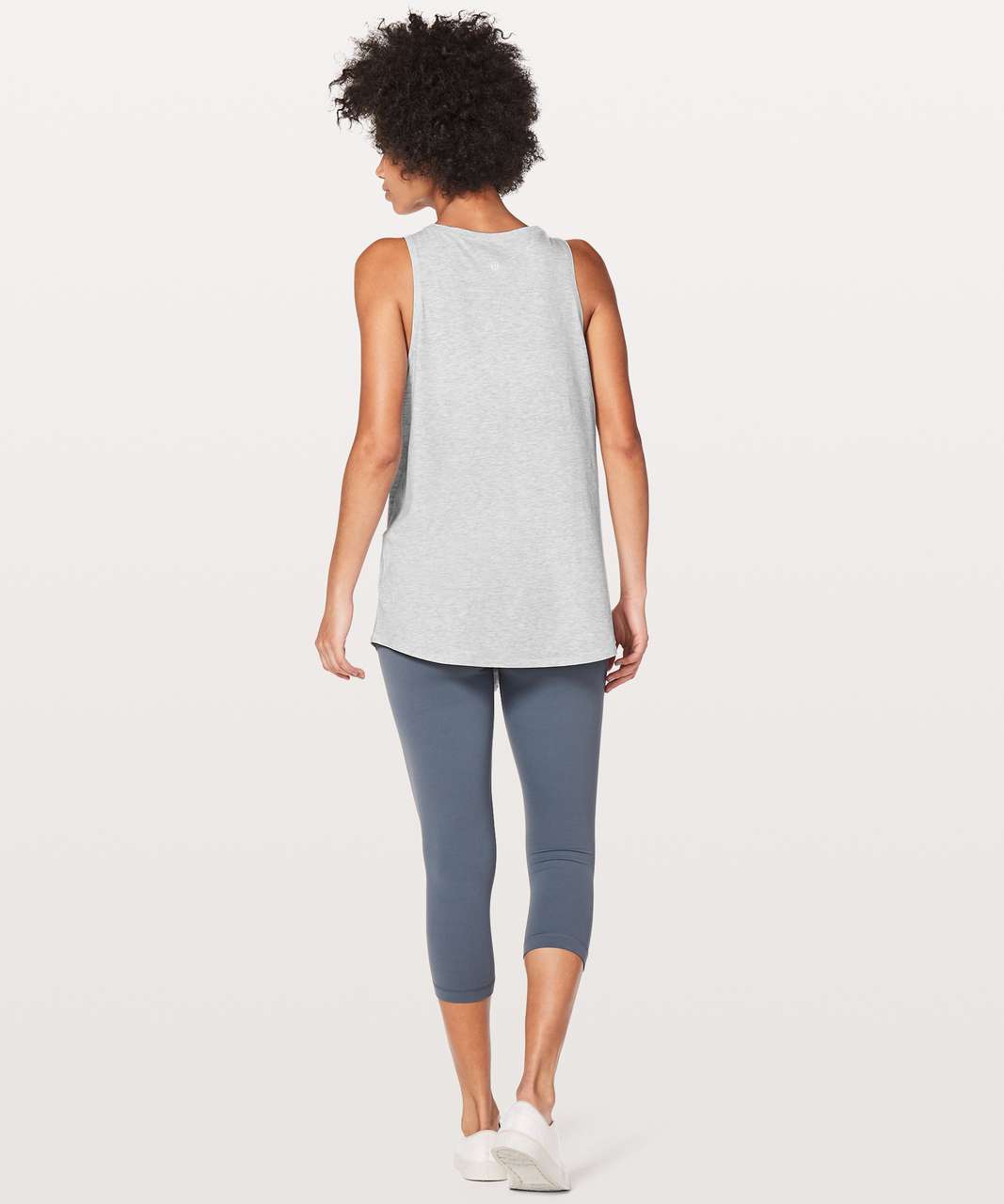 Lululemon Knot A Problem Tank - Heathered Core Ultra Light Grey