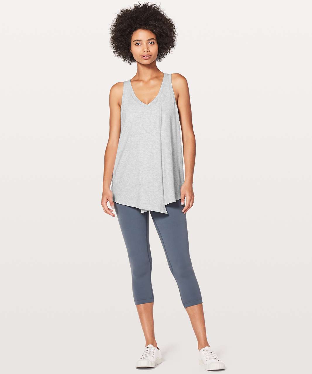 Lululemon Knot A Problem Tank - Heathered Core Ultra Light Grey