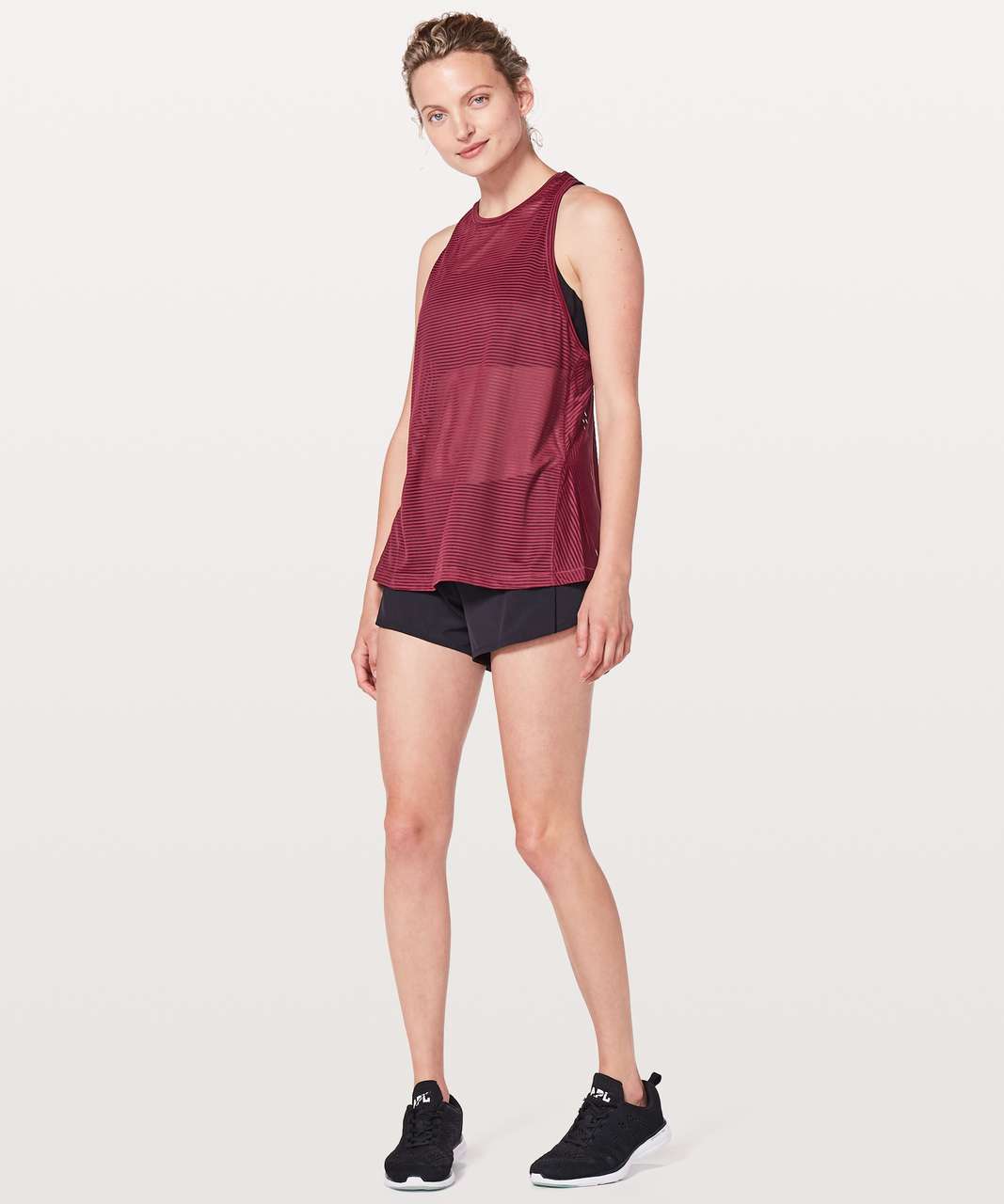 Lululemon Miles Ahead Tank - Ruby Wine