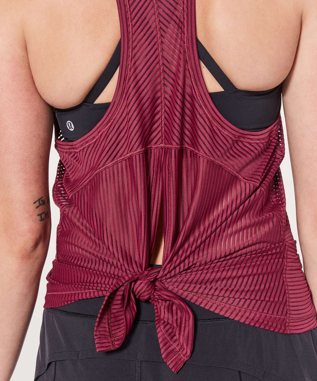 Lululemon Miles Ahead Tank - Ruby Wine