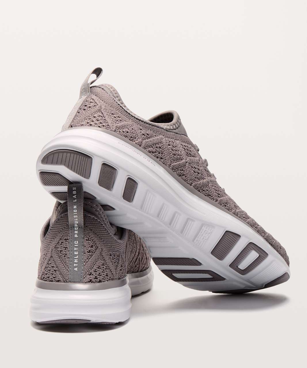 Lululemon Womens TechLoom Phantom Shoe - Cement / White - lulu fanatics