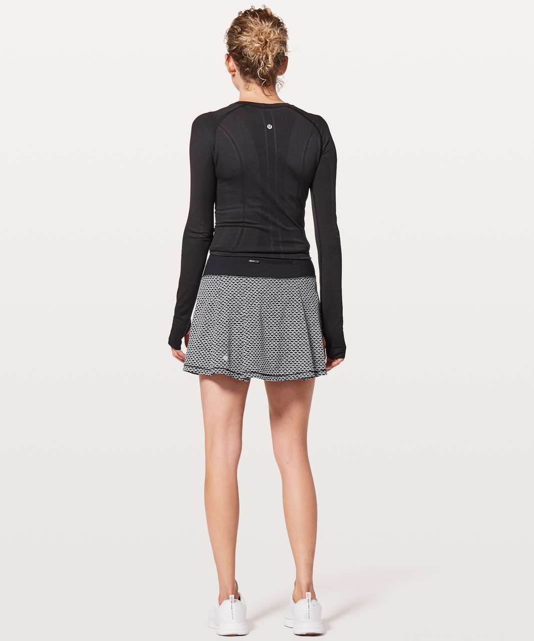 Lululemon Pace Rival Skirt (Tall) *No Panels - Monochromic Black / Black