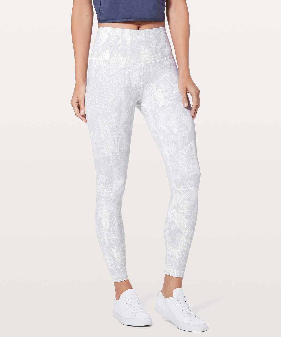 Lululemon Marble High Times 7/8 leggings White Size 4 - $58 - From