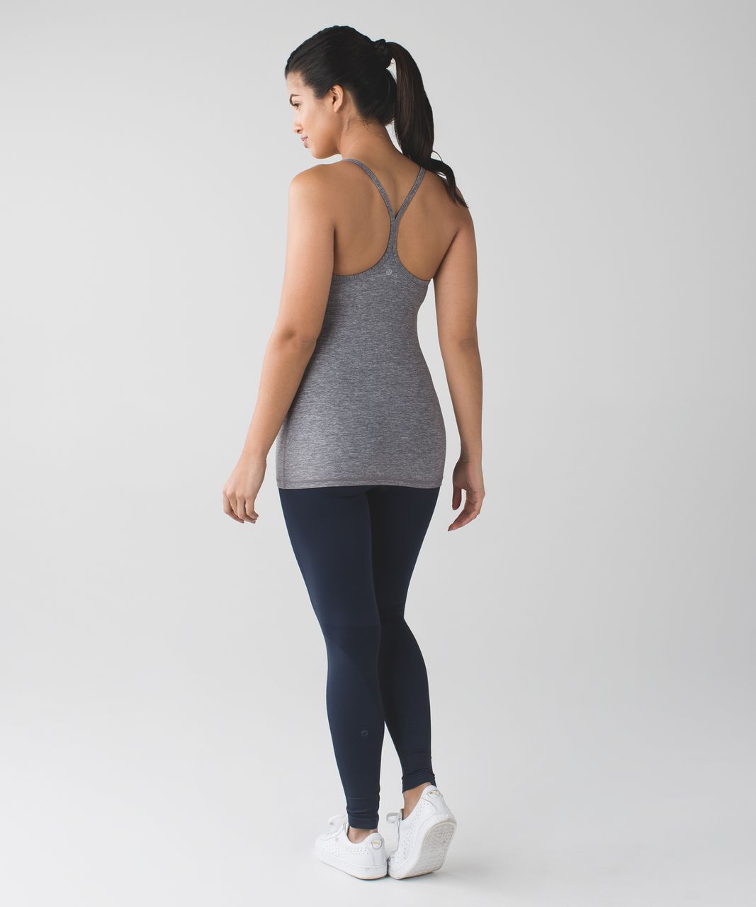 Lululemon Power Y Tank - Heathered Slate