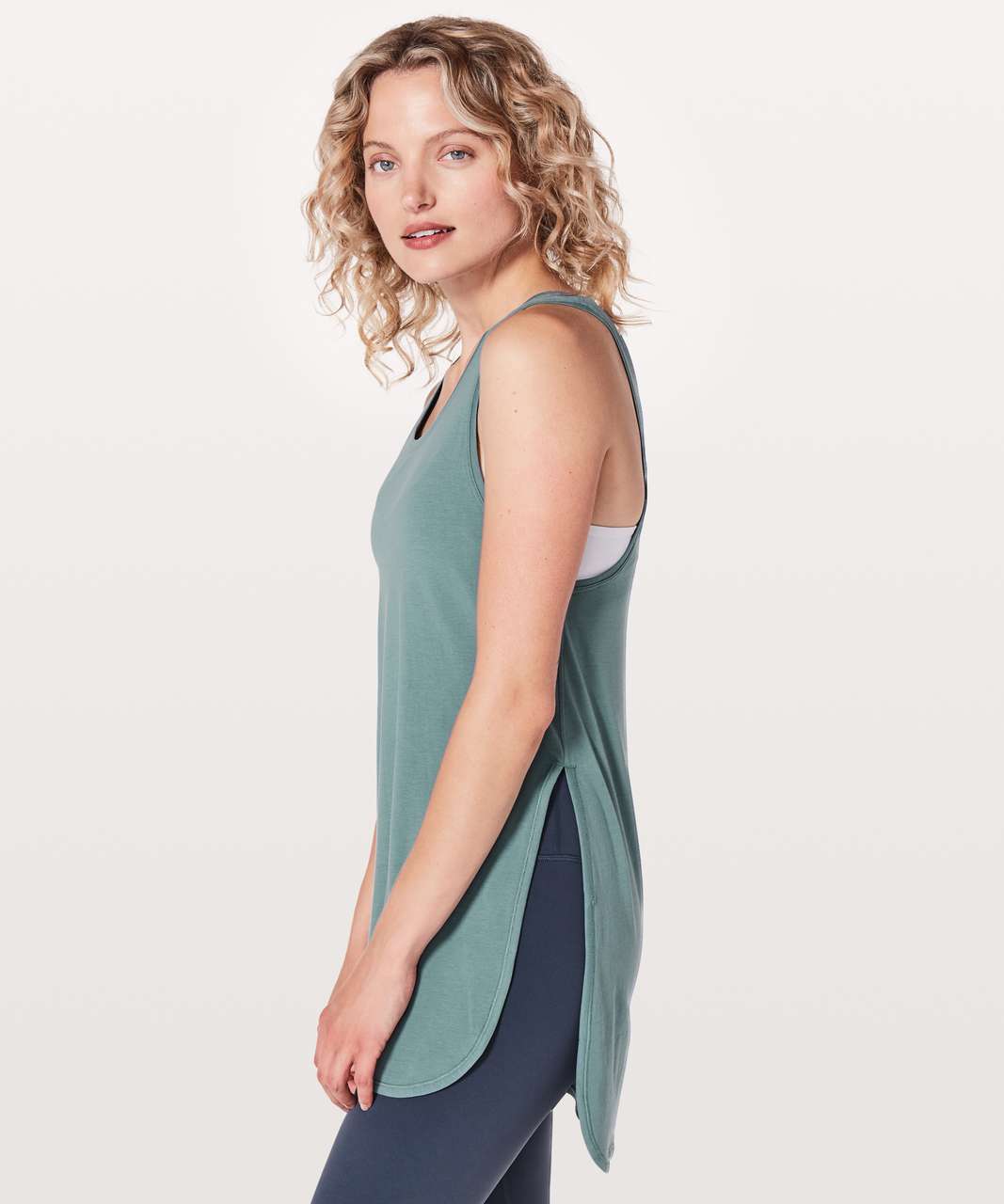 Lululemon Side Story Tank - Mystic Green