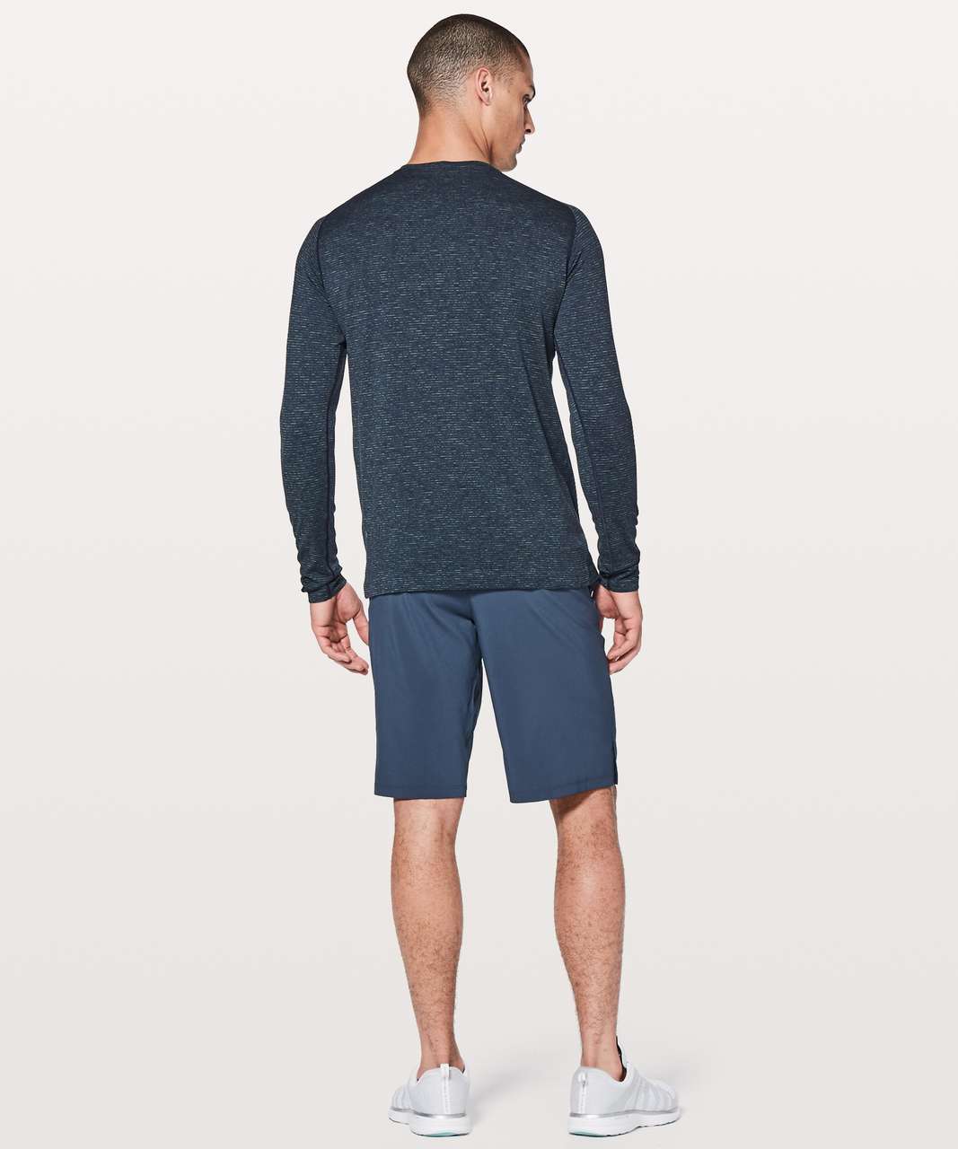 Lululemon Metal Vent Tech Long Sleeve - Nautical Navy / Lime / Dark Blue / Black