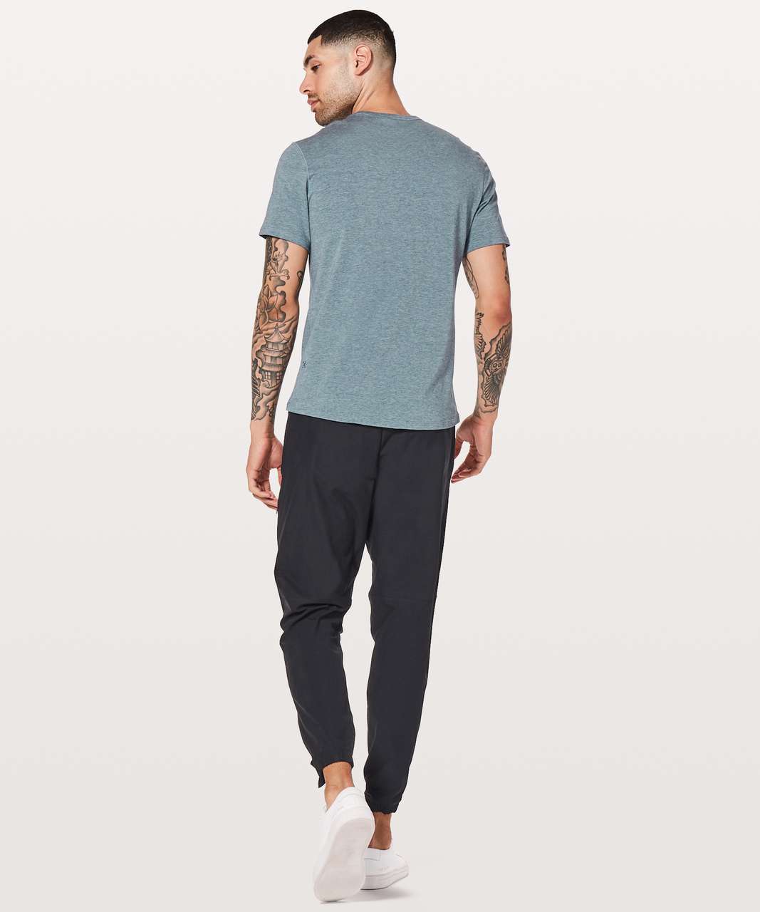 Lululemon 5 Year Basic Tee *Updated Fit - Heathered Mach Blue