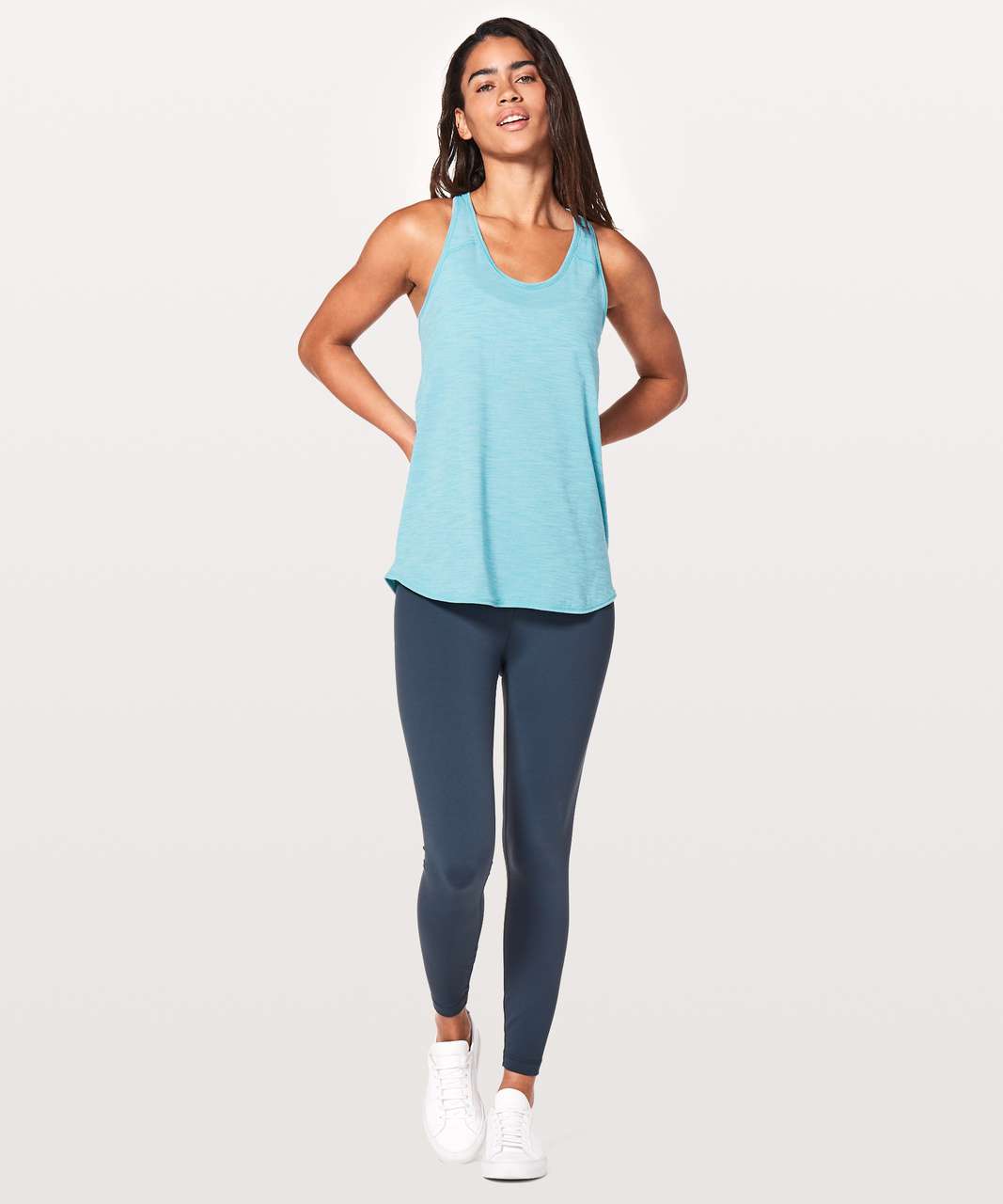 Lululemon Essential Tank - Heathered Eton Blue