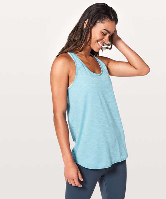 Lululemon Essential Tank - Heathered Black (First Release) - lulu fanatics