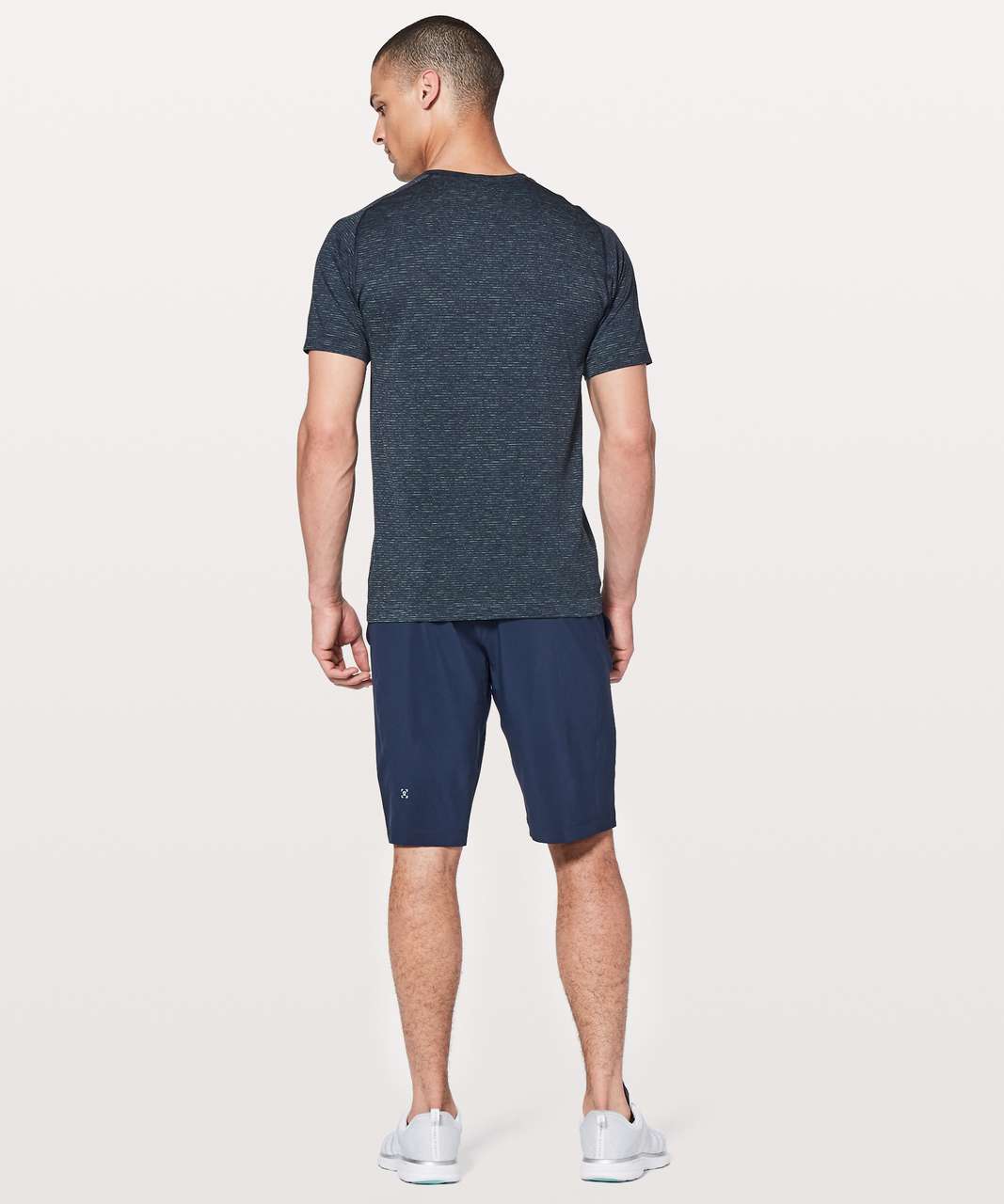 Lululemon Metal Vent Tech Short Sleeve - Nautical Navy / Lime / Dark Blue / Black