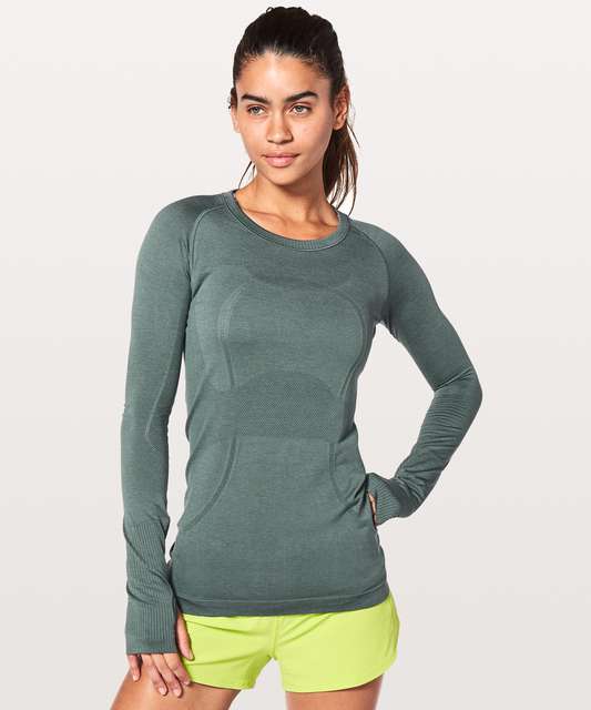 Lululemon Swiftly Tech Long Sleeve Crew - Moss Rose / Moss Rose - lulu ...