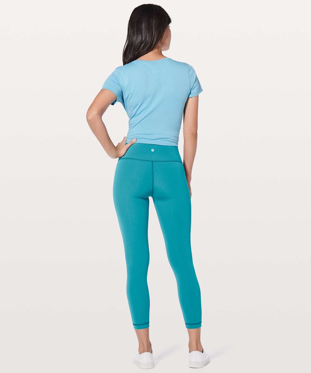 Lululemon Wunder Under Hi-Rise 7/8 Tight *25 - Pacific Teal - lulu fanatics