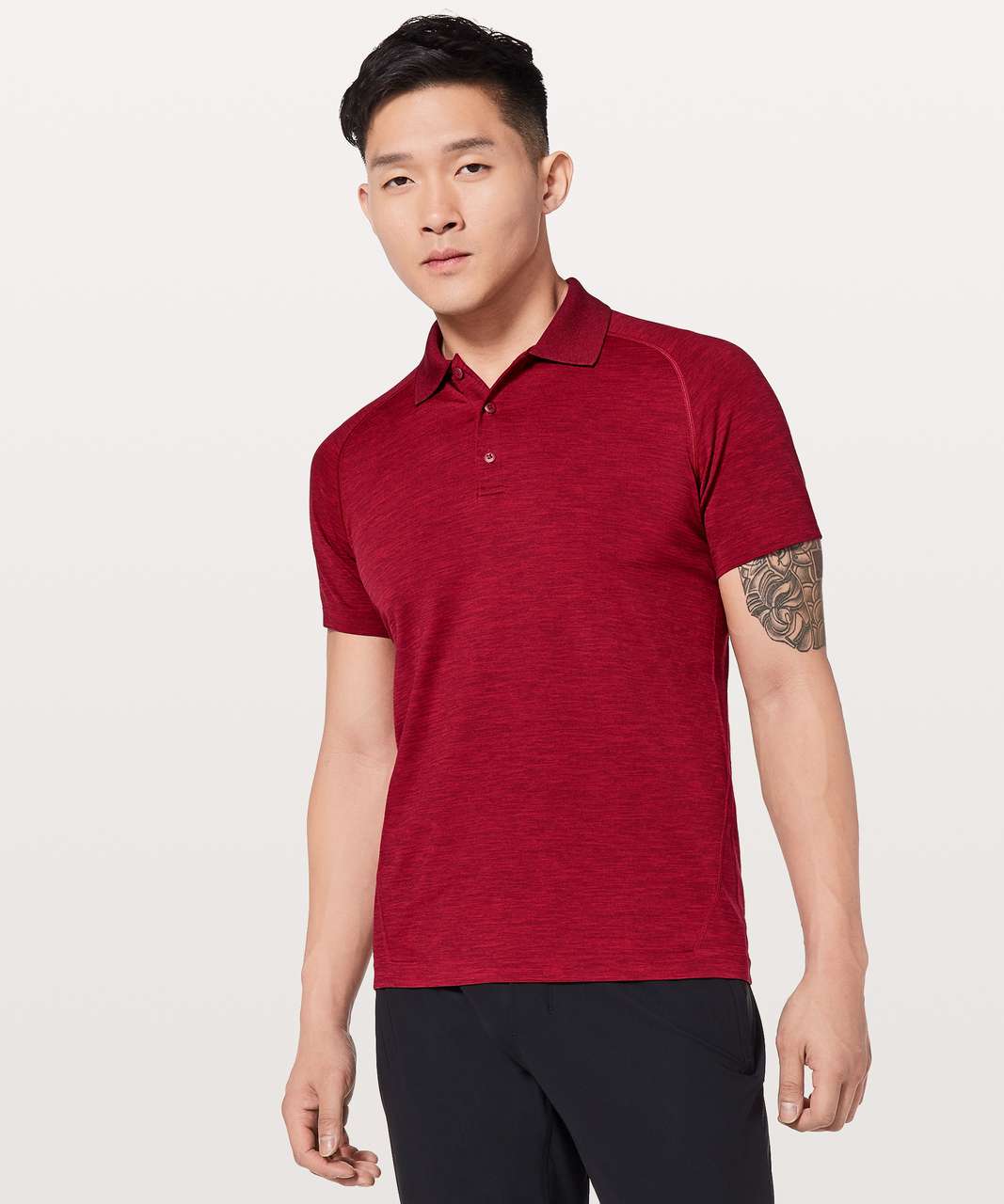 lululemon FUNDAMENTAL T - Sports T-shirt - red merlot/red - Zalando.de